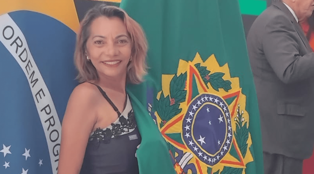 Luciene Nunes, representou os trabalhadores na cerimônia de Enfrentamento ao Feminicídio